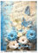 Josys Bastelmärchen Reispapier A4 Strohseide Vintage Scrapbooking Blumen Schmetterlinge Noten RE4324