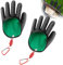 ROIPUS wasserdichte Angelhandschuhe, 2 Stück Raubfisch Stichfeste Bissfest, wasserdichte Handschuhe Jagdhandschuhe mit Anti Schnitt und Magnetverschluss Latex Fisch Fang Handschuhe