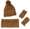 Vertbaudet Jungen-Set: Mütze, Rundschal & Handschuhe Ocker 104/116