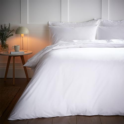 Bianca 200 Thread Count Temperature Controlling TENCEL™ Lyocell Super King Duvet Cover Set with Pillowcases White