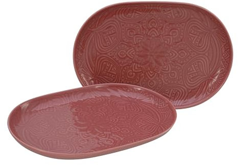 CreaTable, 21631, Serie Orient Mandala, 2-teiliges Geschirrset, Platten Set aus Porzellan, spülmaschinen- und mikrowellengeeignet, Made in Europe