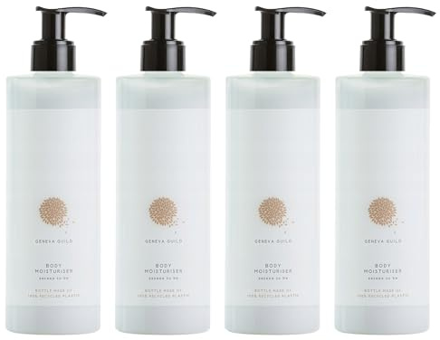 Geneva Guild Body Lotion - Körperlotion mit Pumpe (4x380ml)
