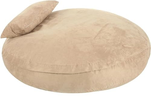 ZQNDFAC Sofa-Sitzsack Runder, weicher Sitzsack, Stuhl, faules Sofa, Sitzsack, großer Schwamm, Möbel, flauschig, Jumbo, Memory-Schaum, Couch, Bett Gemächlich