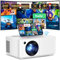 VenirCool Mini Projector - Electric Focus Native 1080P Projector With WiFi and Bluetooth, Max 200 Display Mirroring Screen With Android/IOS/Windows
