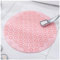 Moulaelos Duschmatte Runde rutschfeste Badematte 65 x 65 cm Duschmatten mit Saugnäpfen TPE Badezimmermatte Duschmatten für Badezimmer Maschinenwaschbar Rosa