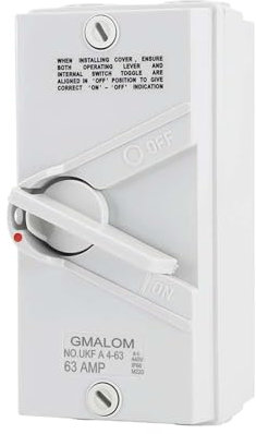 BUTPDYPEP IP66 1P 2P 3P 4Pole 20A 35A 63Amp Wetterfester Trennschalter Außenschalter Knopf Swicth Kippschalter(35A,1P_440V)