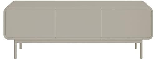 Selsey Mueble para TV, aparador de televisión, 154 cm, cajones de pie, Color Gris y Beige