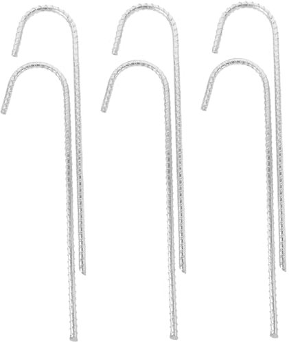 HONMEET 6 Stück J-Form Zeltheringe Robuste Camping-heringe Bodenbefestigung Für Zelte Und Baldachin Leicht Langlebig