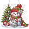 Lxmsja Diamond Painting Christmas Anhänger, 5D Diamond Painting Schneemann Kinder Erwachsene, Diy Hängende Ornament Bastelset Geschenk Mädchen 7 8 9 10 11 Jahre, Party Kranz Tür Fenster Deko