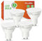 ALUSSO 7W GU10 LED Warmweiss 3000K Leuchtmittel 560 Lumen Birnen Ersetzen 70W Halogenlampen Abstrahlwinkel 120 ° Reflektor Lampen, 4er Set