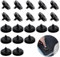20-Stück Fußmatten Befestigung,Universal Rund Autoteppich Clips Halter,Schwarz Autofußmatte Fixierung Halter,Klebe Klett Anti-Rutsch-Stopper,für Teppich Auto-Fußmatten Holders,für BMW Ford Fussmatten