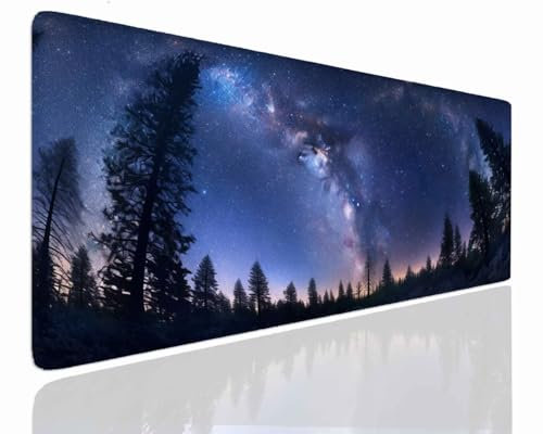 Tapis de Souris XXL 700x400x4mm Grand Tapis de Bureau Tapis de Souris Gamer Tapis Bureau Gaming Antidérapant Résistant à l'eau, Tapis Souris XXL Mouse Pad Mat Tree sous-Mainm, Clavier Souris J-1074