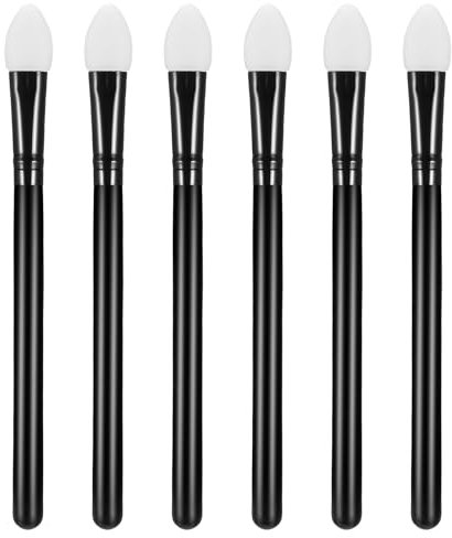 6 Pcs Eye Shadow Brush Silicone Makeup Applicator Silicone Makeup Brush Eyeshadow Applicators Silicone Face Brush Eye Shadow Applicators Facial Brushes Esthetician
