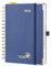 POPRUN Kalender 2026 Tagesplaner 21,5 x 14,5 cm, Tageskalender A5 1 Tag 1 Seite (Montag - Sonntag), Terminplaner (Jan.2026-Dez.2026) Ringbuch mit Hardcover, Plastiklineal - Marineblau