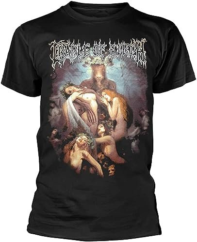 F55FLENG Cradle of Filth Men's Hammer of The Witches (2021) T-Shirt Black(X-Large)
