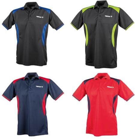 Tibhar Shirt Kosmos/Tischtennis Trikot (schwarz/blau, XXL)