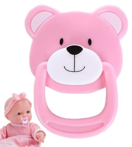 Baby Schnuller | Bumy Schnuller für Reborn Babypuppe, niedlich, Simulationsform in Form eines Bären, Nippel-Tüppchen, magnetisches Schnullerspielzeug nur für wiedergeborene Babys