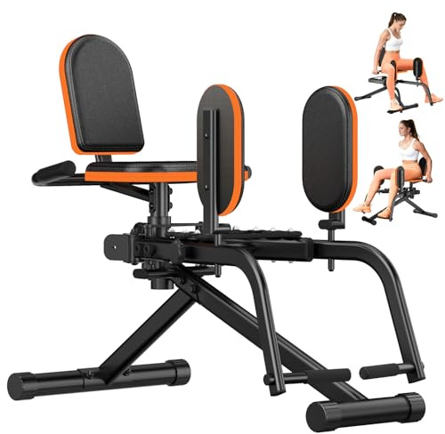 HXD-ERGO 6 Widerstandsstufen Hip Abductor Machine für Zuhause, Glute Machine Spagattrainer, Bequem Beinspreizer, Innenschenkel Trainer für(Doppelfunktion)