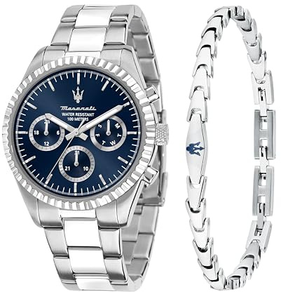 Maserati Herrenuhr, Uhrzeit, Tag, Analog, 43 mm, Kollektion COMPETIZIONE, Sonderpaket - R8853100047