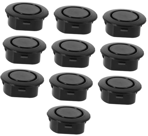 Bouchon de Trou de Voiture 10 Pièces en Plastique Noir pour Camion | Cache Trou pour Trous de 25 à 26mm, Couvre les Capteurs Arrière, Facile à Nettoyer et Étanche
