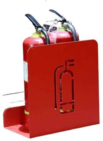 cassa di estintore, Armadietto porta estintore con cartello, custodia e supporto multicolore, diversi tipi(Red,Type C)