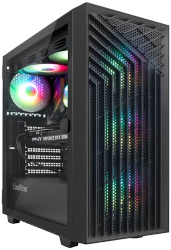 DeepGaming Vortex PC Gaming (Intel Core i9-14900KF, NVIDIA RTX 5070 Ti 16GB, 128GB RAM, SSD 1TB M.2, raffreddamento liquido 240mm, Windows 11 Pro) PC Gamer