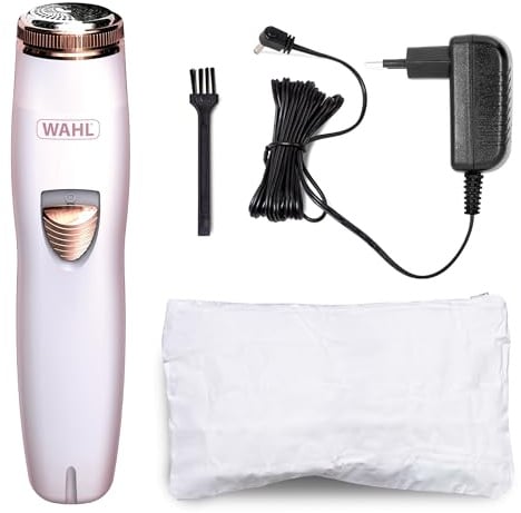 Wahl Damen-Gesichtshaarentferner, Rotationsrasierer für Frauen | Entfernt Flaum, für empfindliche Bereiche geeignet, kompaktes, reisefreundliches Design, 60Min Betriebsdauer, wiederaufladbar