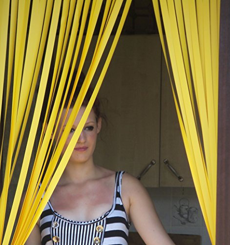 Holland Plastics Original Brand Caravan/Campervan Door Curtain, Resistant To Bugs and Fly. Ideal for Caravans and Motorhomes – All Yellow