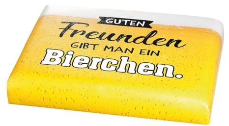 Guild beer box seat cushion “Guten Freunde gibt man ein Bierchen” cushion for drinks crates 44 x 35 x 5 cm men gift, beer tent, barbecue