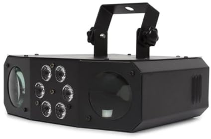 HQ-Power Dual Moonflower mit Wash-Effekt, vielseitiges und energieeffizientes Lichteffektgerät, ideal für kleine Veranstaltungen und Partys, mit musikgesteuerter und autonomer Funktionalität