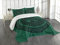 ABAKUHAUS keltisch Tagesdecke Set, Baum des Lebens Muster, Set mit Kissenbezügen Moderne Designs, für Doppelbetten 220 x 220 cm, Wald grün-schwarz