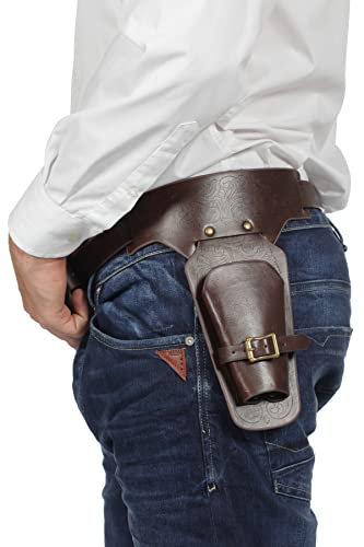 Wilbers Cowboy Einzel Gürtel 135cm Karneval Fasching braun