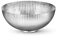 Georg Jensen Bernadotte Schüssel, Ø 13 cm, Spiegel aus poliertem Edelstahl von Sigvard Bernadotte