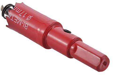 KATUR 17mm Speed Bi-Metal Hole Saw, Cornhole Board Drill Bit with Positive Rake Teeth for Soft Metal, Drywall, Plastic, Wood, Fiberboard