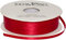 100% Mosel Satinband, in Rot (3 mm x 100 m), matt glänzendes Geschenkband, edles Schleifenband zum Dekorieren & Basteln, zum Einpacken besonderer Geschenke, für Hochzeit, Weihnachten uvm.