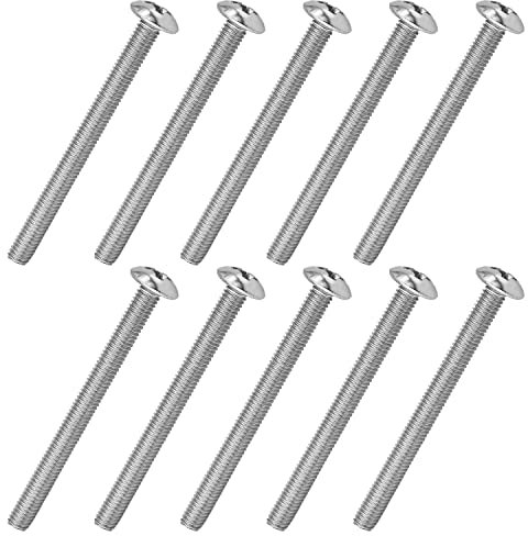MroMax M3 x 40 mm viti a macchina Phillips croce testa rotonda vite 304 in acciaio inox bulloni di fissaggio 30pz