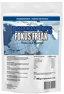 Pre-Workout Booster Fitness Pump und Fokus | Trainings-Booster Shake mit Citrullin, Arginin, Ornithin, Amaranth Extrakt (Oxystorm®), Taurin, L-Tyrosin, Glutathion, Koffein