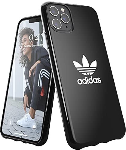 adidas Mobile Phone Case Designed for iPhone 11 Pro Max Case, Drop Tested Cases, Shockproof Raised Edges, Original Snap Case Protective Case, Black