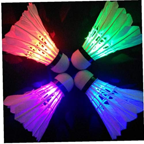 Ruluti 1pc Led Badminton Federball, Dark Night Glow Badminton Für Spiele, Outdoor Indoor Sport Spielzeug (zufällige Farbe)