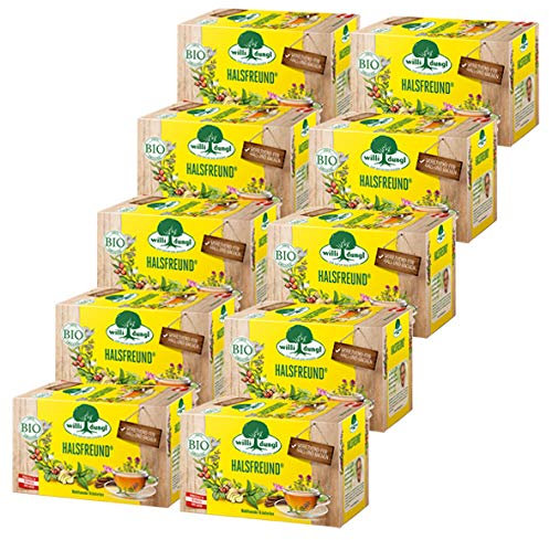 Willi Dungl Halsfreund Bio Kr?utertee / 10er Pack