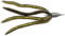 Huchen Zopf handgearbeitet - Schwarz|Gold Bullet 50g 4 Arme Bullet 17cm