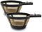 Cestlaive Gold wiederverwendbarer Kaffeekorb mit Filterbecher, kompatibel mit Hamilton Beach 2-Wege-Kaffeemaschinen Modelle 49980A, 49980Z, 47650, 49933 Zubehör, 2er-Pack