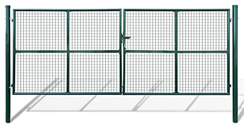 MUSEVANE Gartentor Zauntor Gitterzaun Tor 415 x 200 cm / 400 x 150 cm