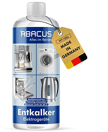 ABACUS® Entkalker, Geräteentkalker, Universal-Entkalker, Schnell-Entkalker, Entkalker Kaffeevollautomat, Entkalker Kaffeemaschine, Kalkentferner, Kalklöser, Entkalker-Konzentrat – Entkalker 500 ml