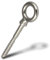 PROTECH 1 Stück Augbolzen M10 rostfreier Ringschraube mit Holzgewinde 10x100 Ringbolzen Augenschraube Edelstahl A4
