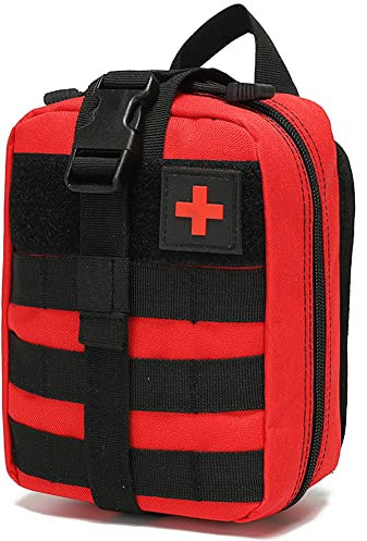 NuCamper Erste Hilfe Taktische Hüfttaschen, Leer Wilderness Survival Bug Out Supplies Bag, Moll Ifak Kleine Pouch Tactical Leg Bag, für Camping, Jagd, Wandern, Zuhause, Radfahren und Abenteuer