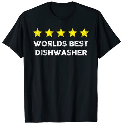 Design vintage Five Star Worlds Best pour lave-vaisselle T-Shirt