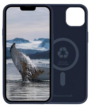 dbramante1928 Monaco - Hintere Abdeckung für Mobiltelefon - kompatibel mit MagSafe - recycelter Kunststoff - Pazifikblau - für Apple iPhone 14 Plus