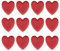 ABOOFAN Coeur Rouge Émail Broche 12 Pièces Épingles Coeur Coeur D' Épingle De Poitrine Coeur Émail Épinglette Coeur Broche Vêtements Broche Épinglette Coeur Rouge pour