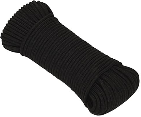 vidaXL Corde de Travail Ligne de Travail Corde Torsadée Corde d'Amarrage Câble de Travail Jardin Atelier Extérieur Noir 3 mm 25 m Polyester